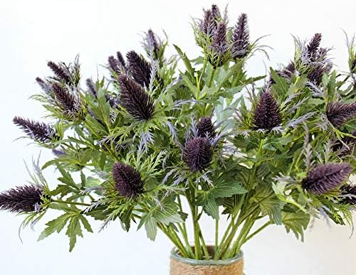 Artificial Thistle Eryngo Flowers for Wedding Decor