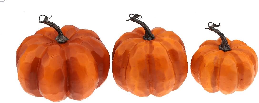 Meiwlong Realistic Artificial Pumpkins Fall Decor Set