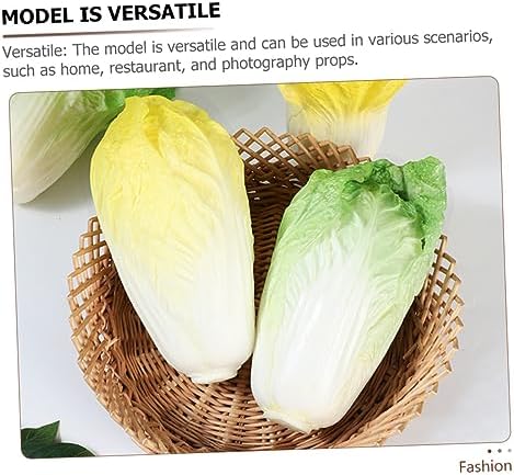 Lifelike Chinese Cabbage Artificial Decor for Kitchen Display