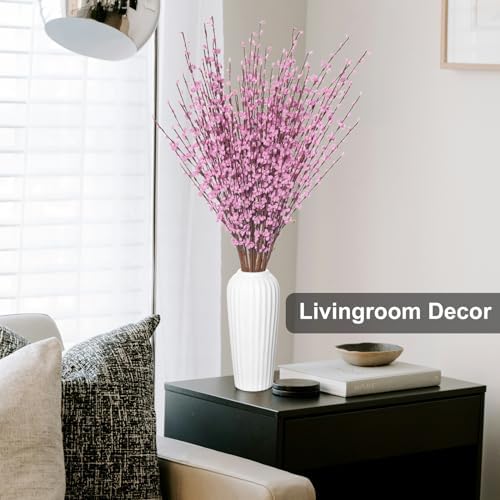 5 Pcs 299 Inch Artificial Pink Jasmine Flowers