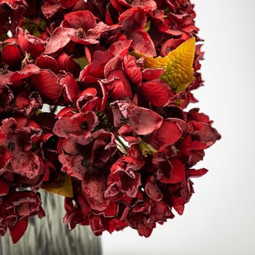 TOPIA Artificial Silk Hydrangea Fall Flowers Bouquet Decorations