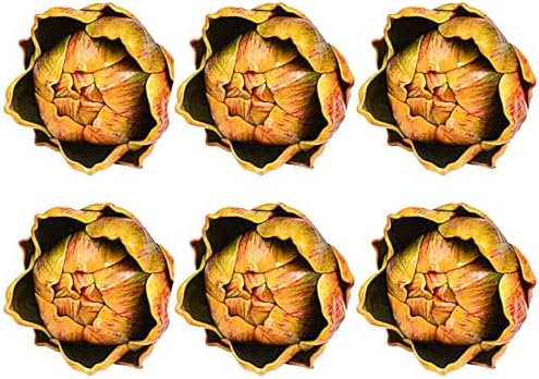 Artificial Artichoke Decor Yellow Large Plastic