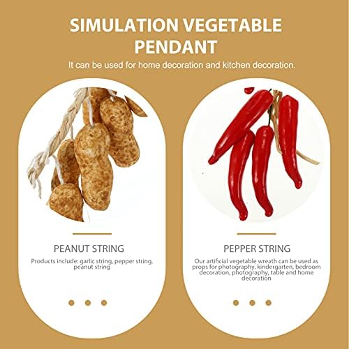 Garneck 3PCS Artificial Vegetable Decor Garland