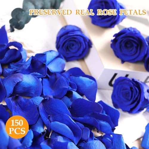Tavkite Dried Blue Rose Petals for Wedding Decor