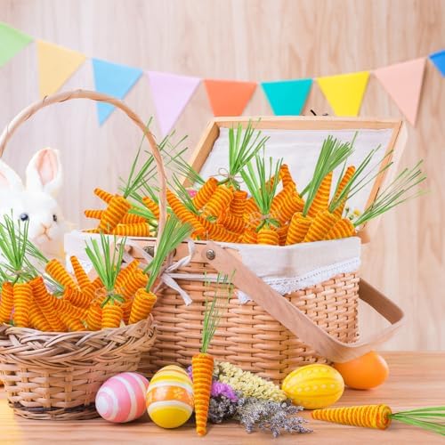 20 Pcs Easter Carrots Decor Sisal Fiber Garland