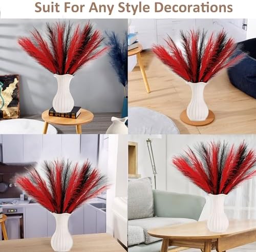 Acfruits Pampas Grass Halloween Decor 30 Pcs 17 Inch