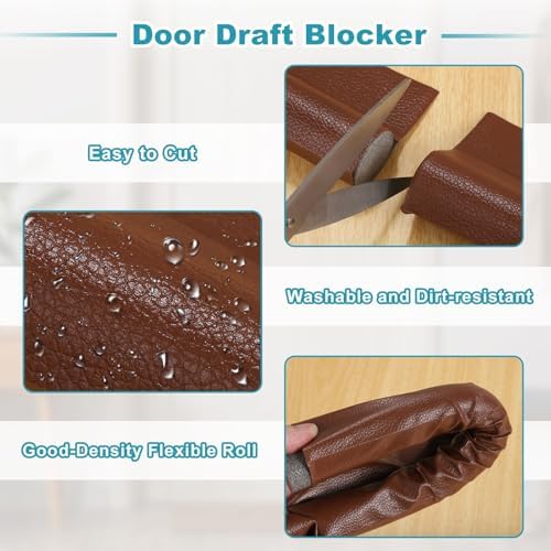 Uxcell 2Pcs 37 Inch Door Draft Stopper
