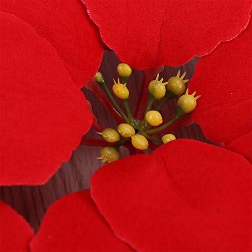 VORCOOL Artificial Poinsettia Flower Heads