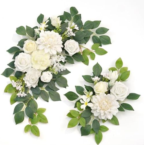 Piklado Wedding Welcome Sign Flower Garland Set