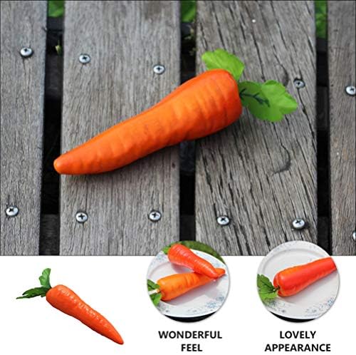 BESTOYARD 12pcs Artificial Carrots for Home Decor and Party