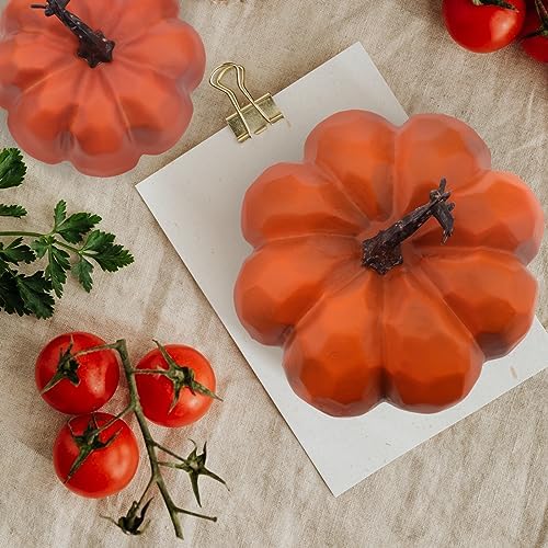 Meiwlong Realistic Artificial Pumpkins Fall Decor Set