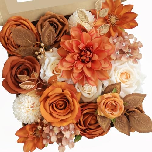 RICHMYC Artificial Flowers Wedding Centerpieces Decor Set