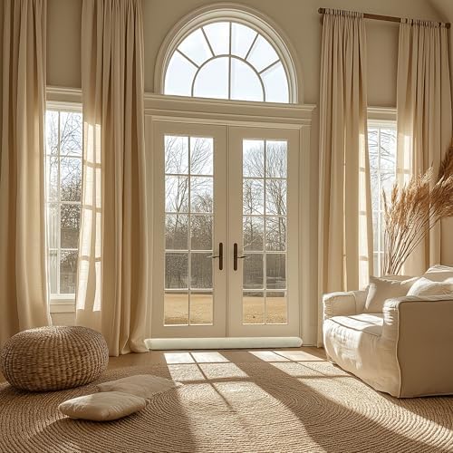 36 Inch Door Draft Stopper with Reusable Cover All-Season Insulation Seal