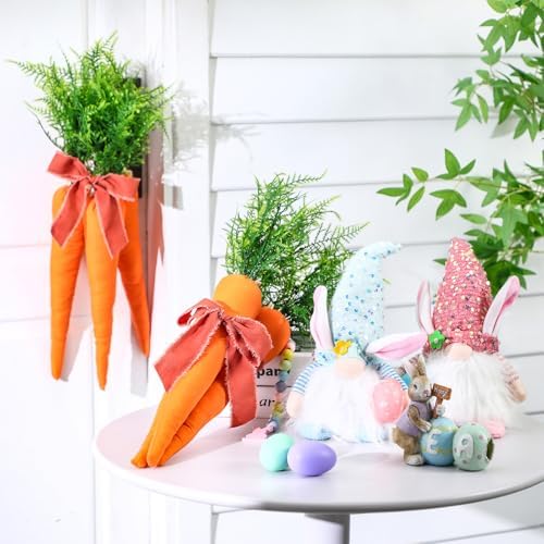 6 Pcs Easter Artificial Carrots Decor Set