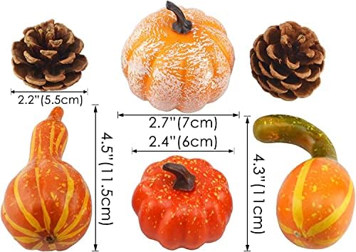 JEDFORE Artificial Vegetables for Fall Decor 50pcs Set