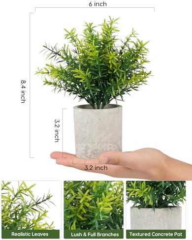 Velener Artificial Rosemary Potted Plants for Home Decor