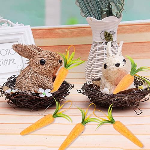Yueton 12PCS Foam Carrot Hanging Ornaments