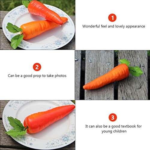 BESTOYARD 12pcs Artificial Carrots for Home Decor and Party