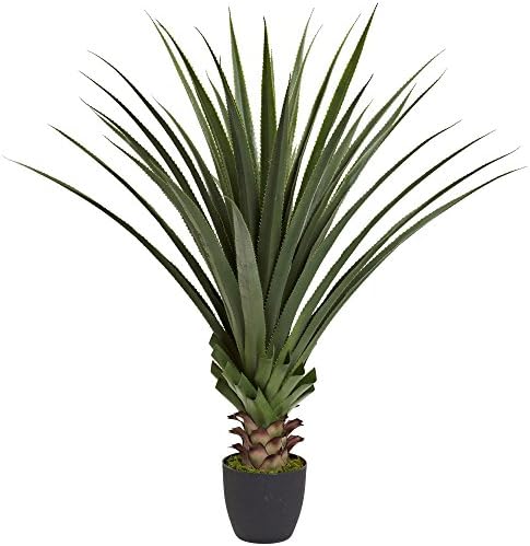 Nearly Natural 4 Spiked Agave Plant Green