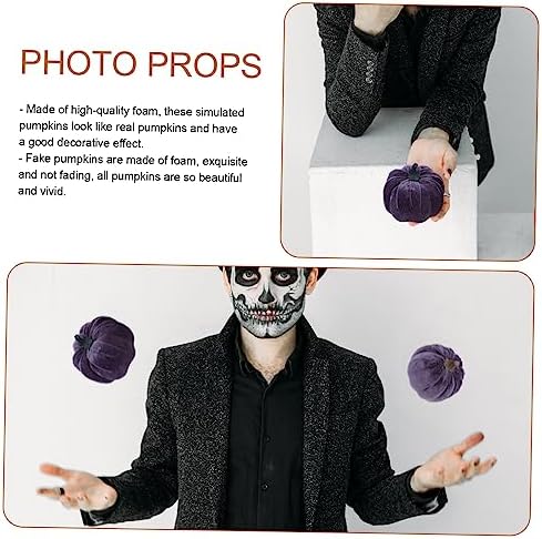 5pcs Flannel Foam Halloween Pumpkins Decor