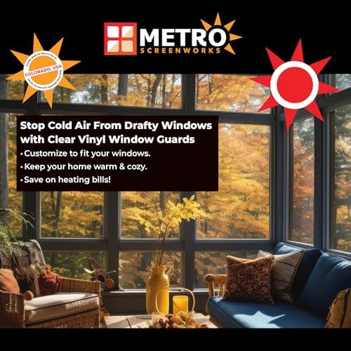 Metro Screenworks Draft Blocker - Custom Size Vinyl Window Screen