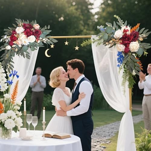 Faux Arch Flower Swag 2Pcs Wedding Decor