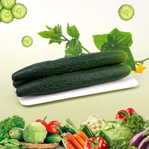 Gresorth 2pcs Soft PU Artificial Cucumber Decor