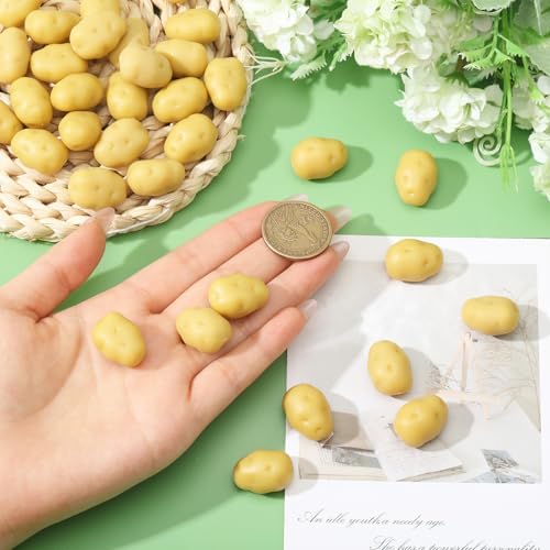 CHGCRAFT 40 Pcs Mini Artificial Potatoes Farmhouse Decor