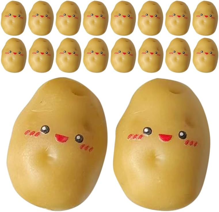 30pcs Mini Resin Potato Decor for Graduates and Crafts