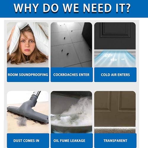 MCOTOP Door Draft Stopper 4 Pack Weather Stripping Noise Blocker
