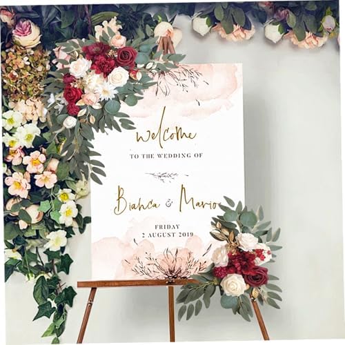 Faux Arch Flower Swag 2Pcs Wedding Decor
