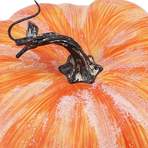Woration Fake Pumpkin Decoration 84 Inch Yellow Artificial Vegetable