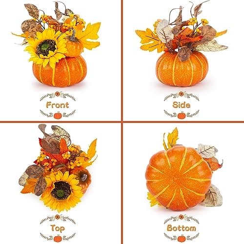 DomeStar Artificial Pumpkin for Fall Decor