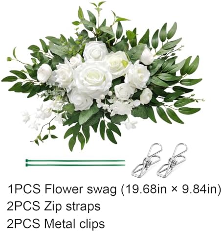Elegant Artificial Flower Swag for Wedding Ceremony