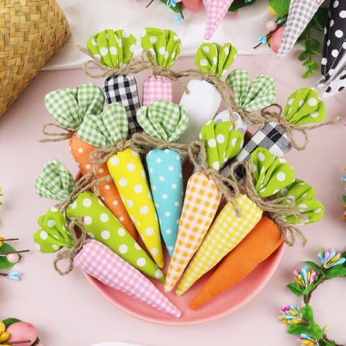 Brihasory Easter Carrots Decorations Set of 12