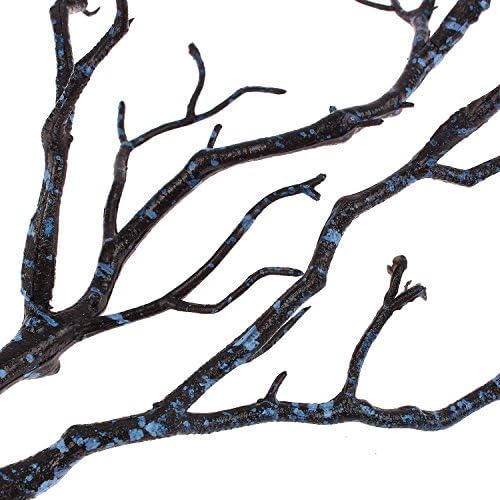 Artificial Flower Witch Antler Branch Blue 6 Inch