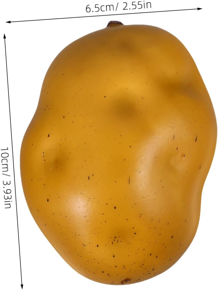 5Pcs Realistic Foam Potatoes for Home Kitchen and Photography