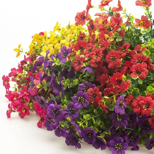 AITISOR 16 Packs Artificial Daisy Flowers Mix Color