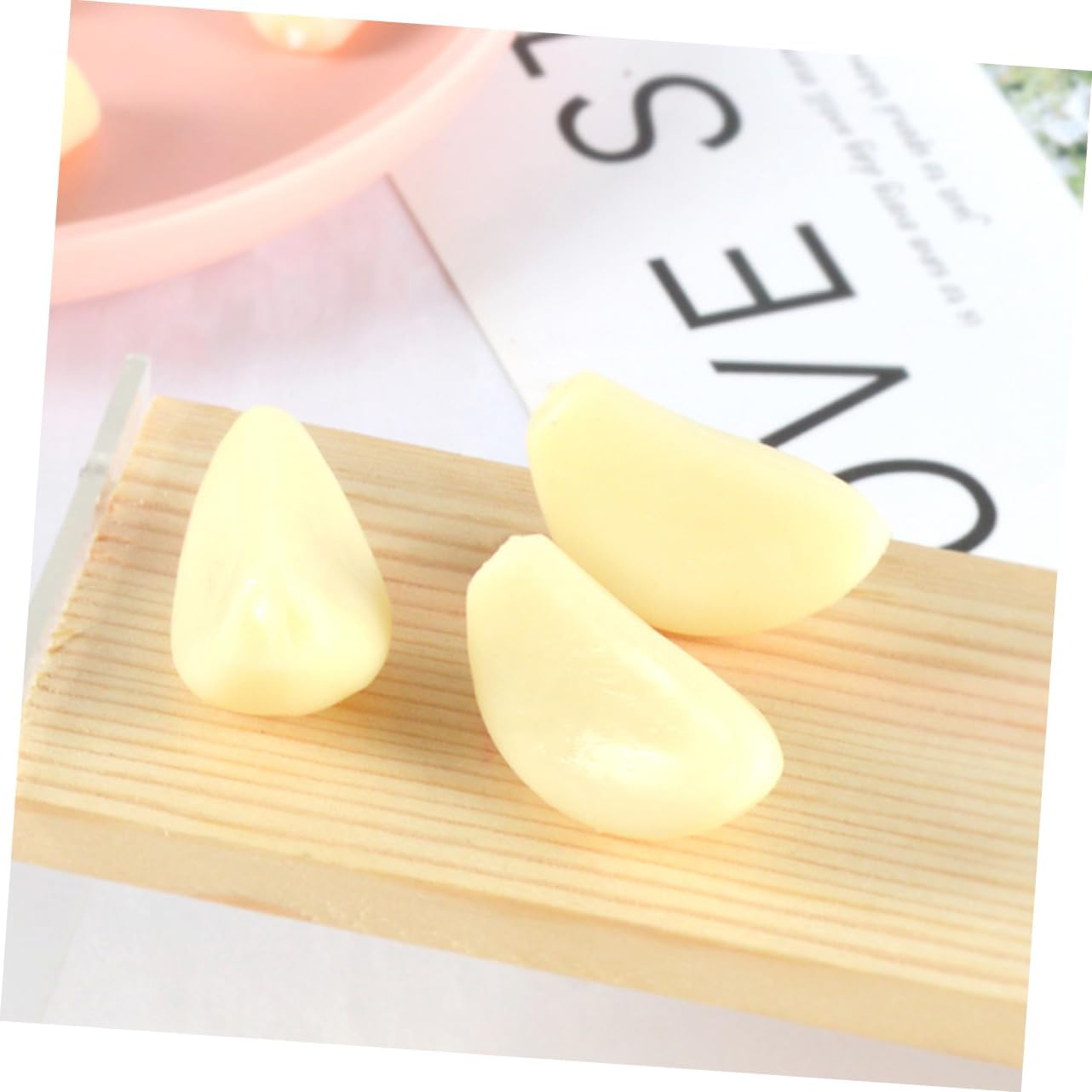 BESPORTBLE 10pcs Garlic Models Artificial Vegetables Keychain Decor Props