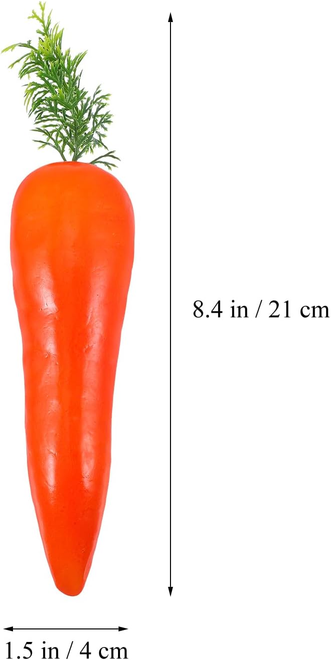 Jojofuny 3pcs Lifelike Artificial Easter Carrots