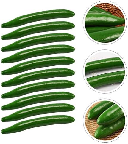 TOYANDONA 10 Pcs Realistic Artificial Cucumber Decor
