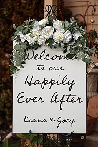 Handmade Wedding Arch Flowers with Rose and Eucalyptus