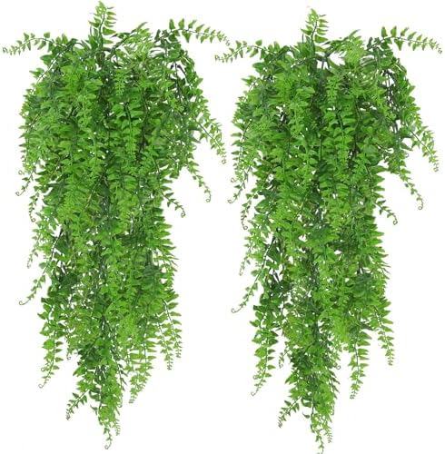 Huryfox Artificial Hanging Plants Fern Vine