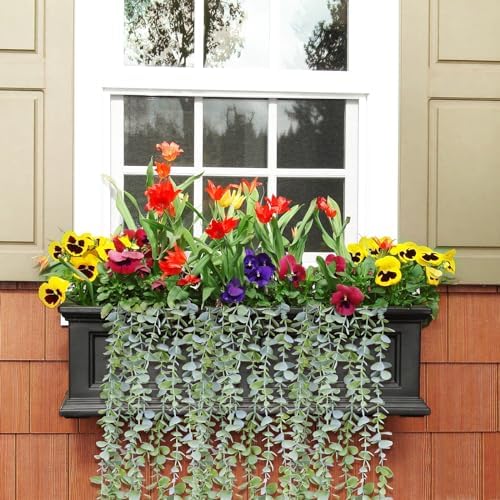 BACAMA Fake Hanging Eucalyptus Plants Pack of 2 236 Inch