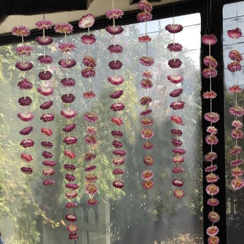 Dried Flower Garland 105ft 63 Pcs Real Daisy Sunflower Decor
