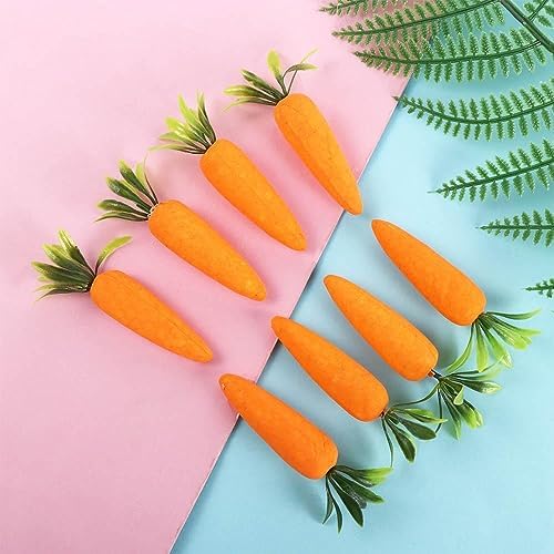 Kopida 12Pcs Set Artificial Carrots for Easter Decor