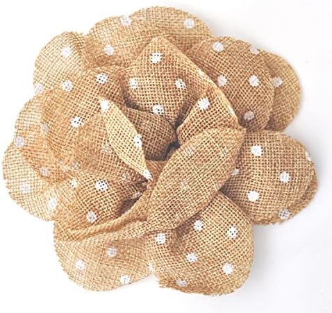 Belagio Enterprises 5 12 Inch Polka Dot Flower Brooch BU-302