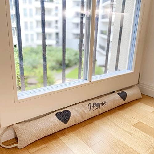 Praknu Door Draft Stopper 35 Inches Beige