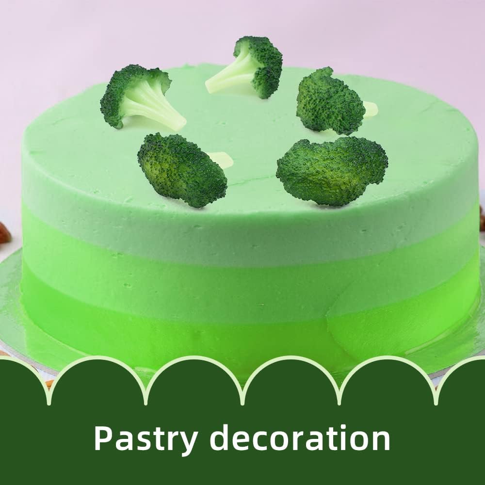Lifelike Fake Broccoli Slices for Kitchen and Home Decor