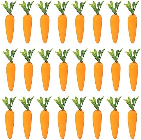 Honbay 24PCS Artificial Carrot Decorations